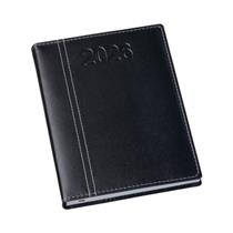 Agenda Diária 2026 Lisa Preta com Costura - 106L