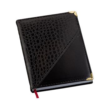 Agenda Croco Diagonal Preta - 110L