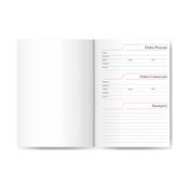 Agenda Croco Diagonal Preta - 110L