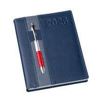 Agenda Diária 2026 Vertical Azul - 134L
