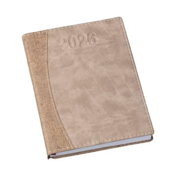 Agenda Diária 2026 Cortiça Marrom - 173L