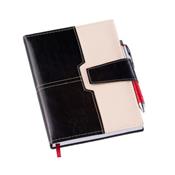 Agenda Executiva Preta c/ Fecho de Imã e Sup. p/ Caneta - 194L