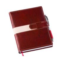 Agenda Diária 2026 Exec Marrom c/ Fecho e Sup. p/ Caneta - 201L