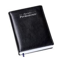Agenda Compacta Lisa Preta - 218L