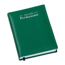 Agenda Compacta Metalizada Lisa Verde - 220L