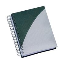 Agenda Diária 2026 Wire-o Metalizada Verde com Prata - 412L