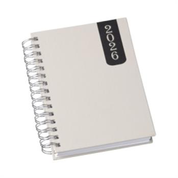 Agenda Diária 2026 Wire-o Capa Prime Cinza - 502L