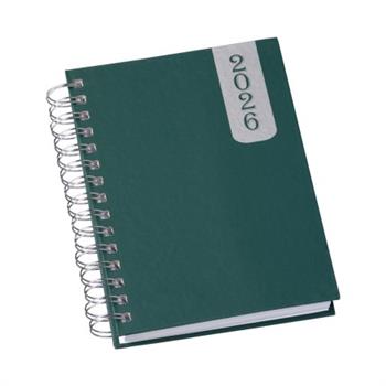 Agenda Diária 2026 Wire-o Capa Prime Verde - 504L