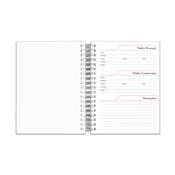 Agenda Diária 2026 Wire-o Capa Plástica Preta - 422L