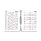 Agenda Diária 2026 Wire-o Capa Plástica Preta - 422L