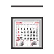 Folhinha Comercial Grande Preta com Furo - 50LG