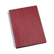 Caderno de Negócios Pequeno Capa Metalizada Vermelho - 274L