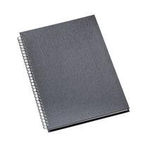 Caderno de Negócios Grande Capa Metalizada Grafite - 300L