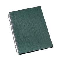 Caderno de Negócios Grande Capa Metalizada Verde - 304L