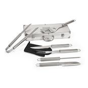 Kit Churrasco em Estojo de Alumínio com 6 Peças  - 93845