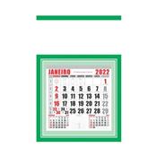 Folhinha Comercial Pequena Verde com Furo - 54LPVD