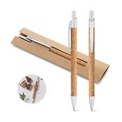 Caneta Esferográfica em Cortiça e Alumínio - 91647