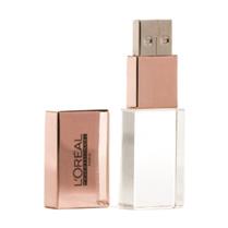 Pen Drive de Vidro Rose - PDVRS-4GB