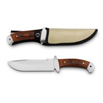 Faca em aço inox e madeira - 94032