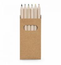 Caixa com 6 Mini Lápis de Cor - 51750