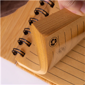 Caderno de Bambu com caneta