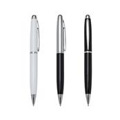 Canetas de Metal Inteira Colorida com Detalhes Prata