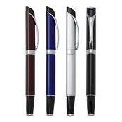 Caneta de Metal Triangular Inteira Colorida com Tampa