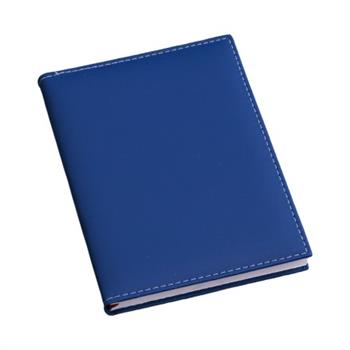 Agenda Lisa Fosca AZUL com Costura Branca Sem Cantoneira - LG3562