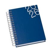 Agenda Diária 2026 Wire-o Capa Premium Azul com Ano - LG3457