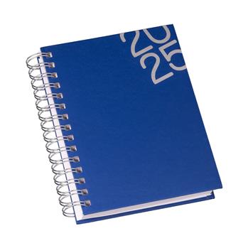 Agenda Wire-o Capa Premium Azul com Ano - LG3457