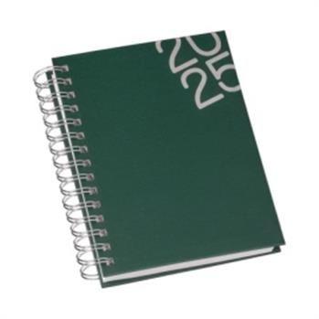 Agenda Wire-o Capa Premium Verde com Ano - LG3460