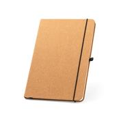 Caderno A5 com capa dura em couro reciclado - 53628