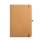 Caderno A5 com capa dura em couro reciclado - 53628