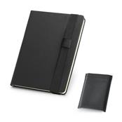 Caderno A5 em Couro Sintético com Folhas Lisas - 53789