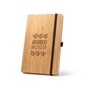 Caderno A5 com Capa em Placa de Bambu - 93582