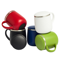 Caneca em Inox 370 ml e Tampa Plástica - 18761