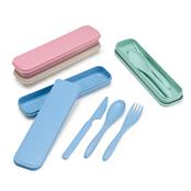 Kit de Talheres em Palha de Trigo Três Peças - 18859