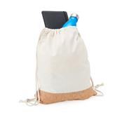 Mochila Saco de Lona e Cortiça - 08078
