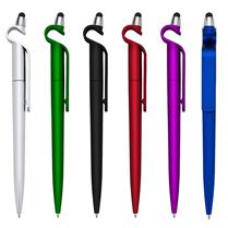 Caneta Plástica Touch com Suporte para Celular - 13499B
