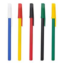 Caneta Plástica Leitosa Customizada