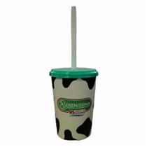 Copo 350 ml com Tampa e Canudo Mold Label