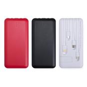 Power Bank 10.000mAh com Lanterna e Multissaídas - 08219