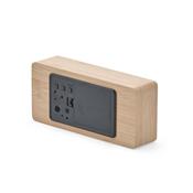 Relógio Despertador de Madeira Com Painel LED - 18563B