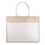 Sacola em Algodão Cru e Juta - BAC012