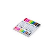 Kit Canetinhas Ponta Dupla Com Doze Cores - 08332-12