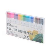 Kit Canetinhas Ponta Dupla Com Vinte e Quatro Cores - 08332-24