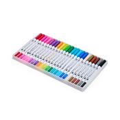 Kit Canetinhas Ponta Dupla Com Vinte e Quatro Cores - 08332-24