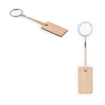 Chaveiro Retangular de Bambu - 95089