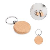 Chaveiro Redondo de Madeira - 95094