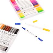 Kit de Canetinhas de Ponta Dupla 100 Cores - 08332-100